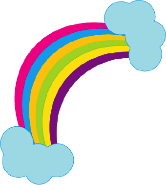 Rainbow With Clouds Clipart | Clipart Panda - Free Clipart Images