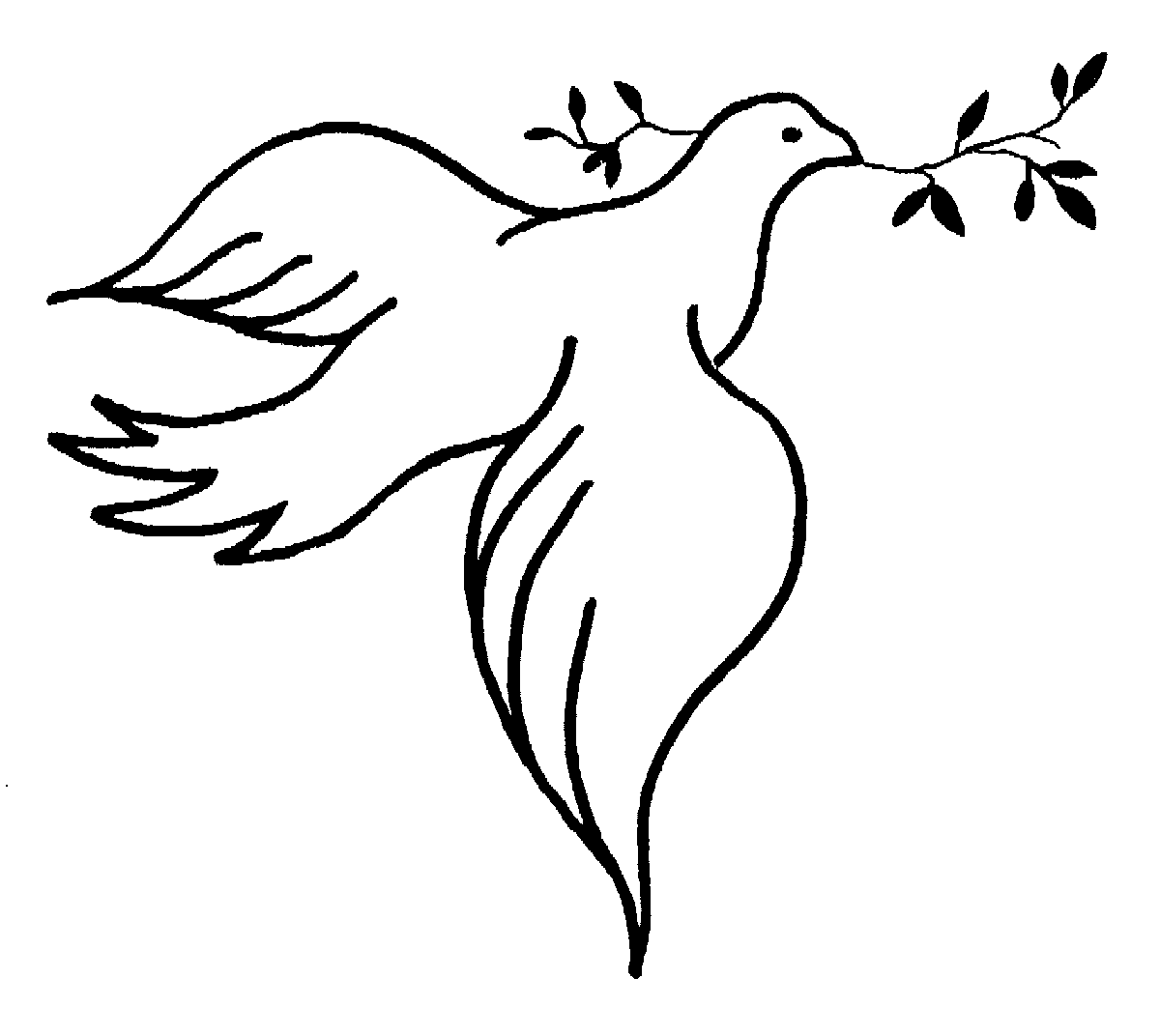 Images For > Dove Outline