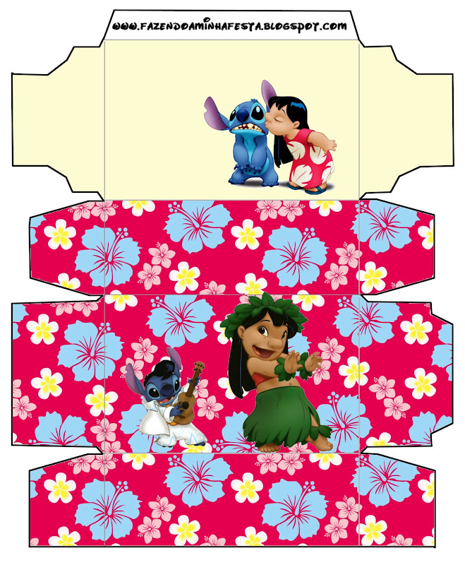 Lilo and Stitch: Free Printable Party Boxes. | Oh My Fiesta! in ...