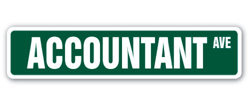 Amazon.com : ACCOUNTANT Street Sign math bean counter count CPA ...