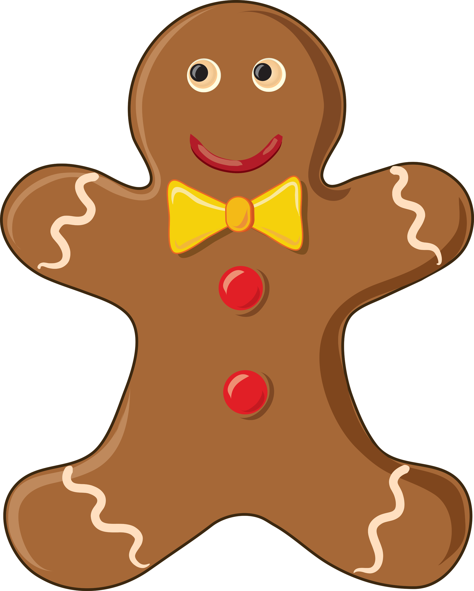 christmas gingerbread man clipart - photo #25