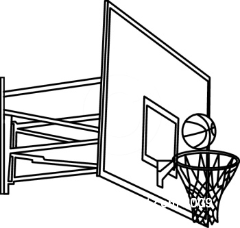 Basketball Hoop Clipart Black And White | Clipart Panda - Free ...