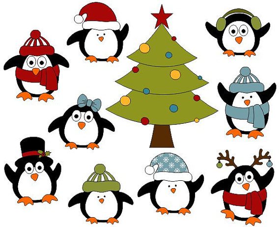 clipart christmas penguins - photo #32