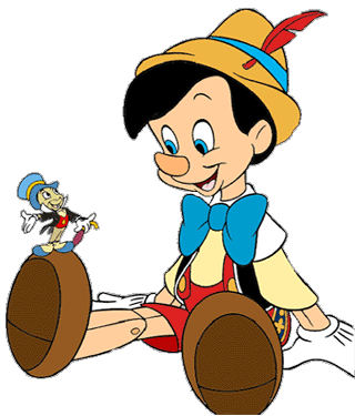 Pinocchio and Jiminy Cricket Clipart - Disney Clipart Galore