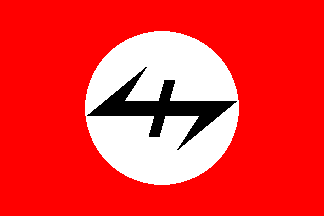 Neonazi flag symbolism