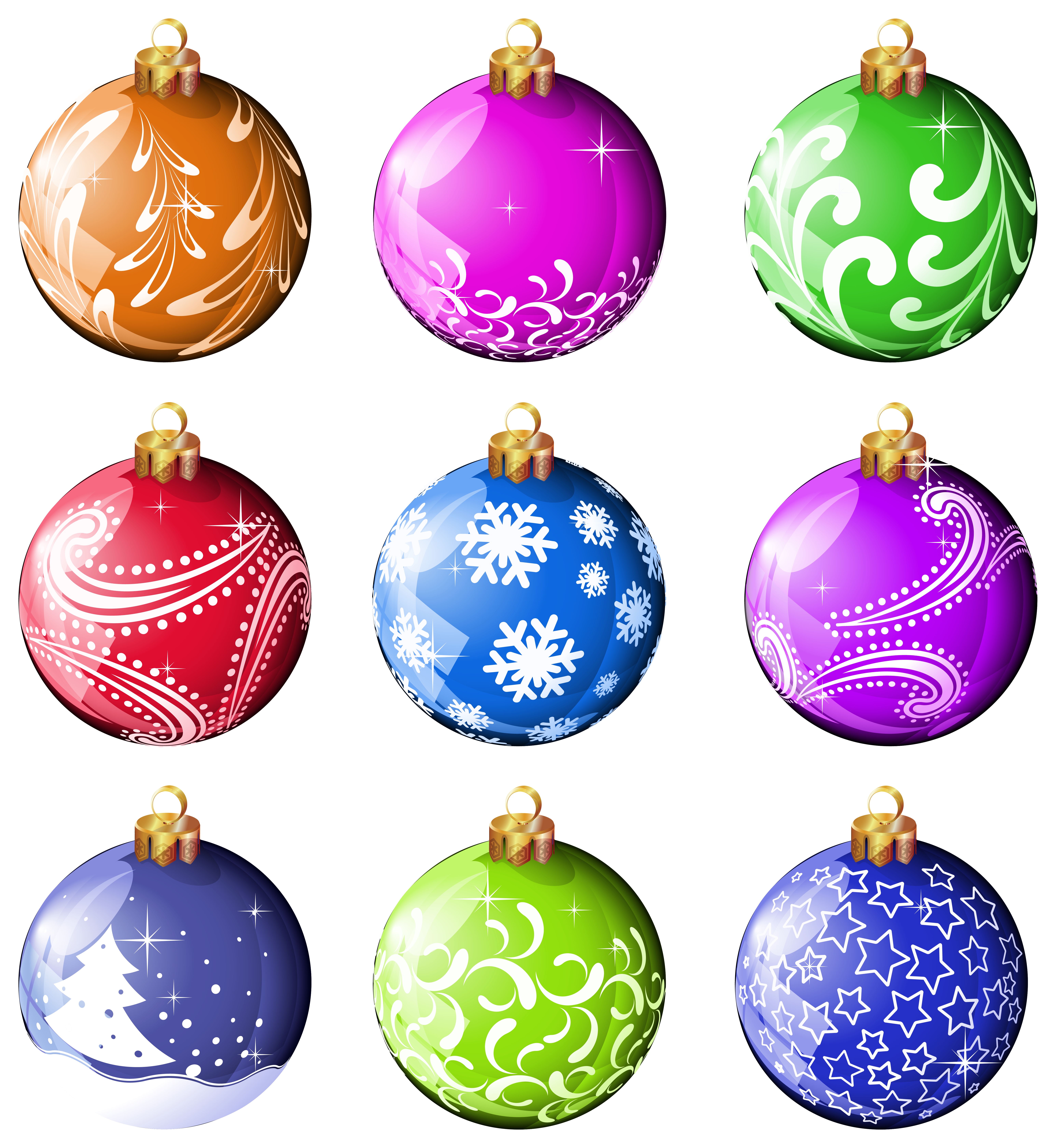 Xmas Stuff For > Christmas Balls Clip Art