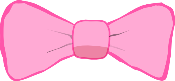 Pink On Pink Bow clip art - vector clip art online, royalty free ...