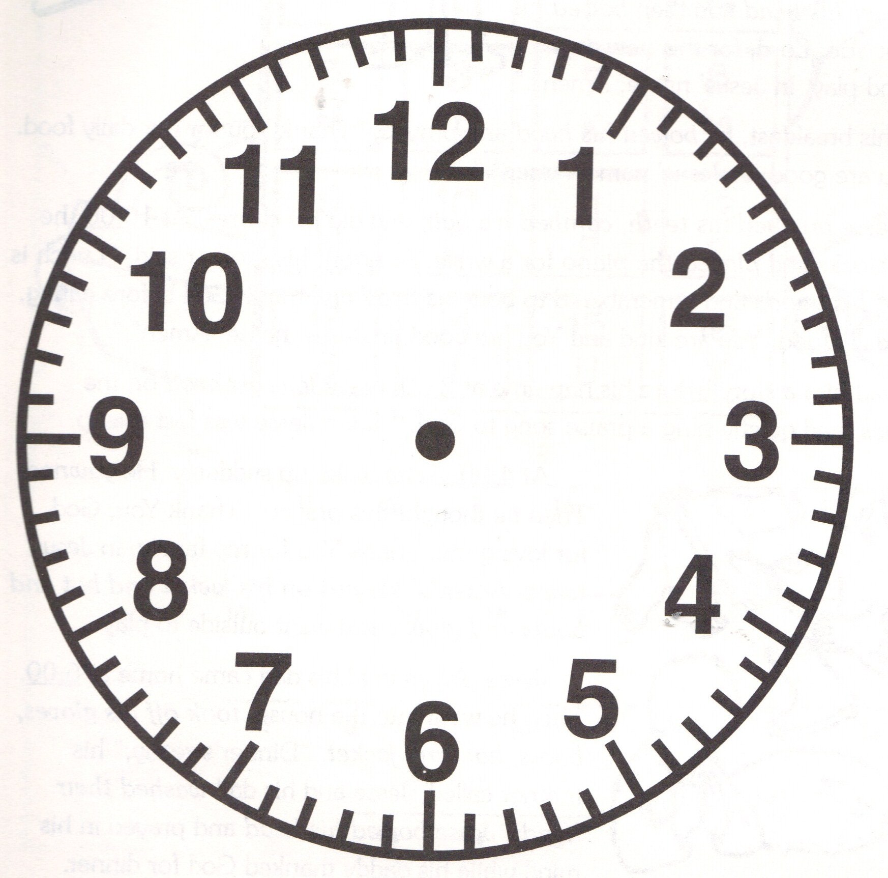 Analog Clock Face Template ClipArt Best Cliparts co