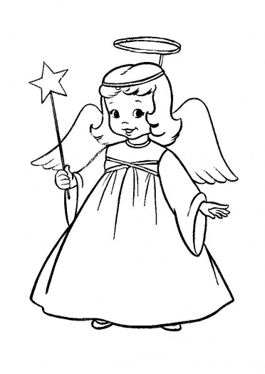 Christmas Angel Colouring Pages | Coloring