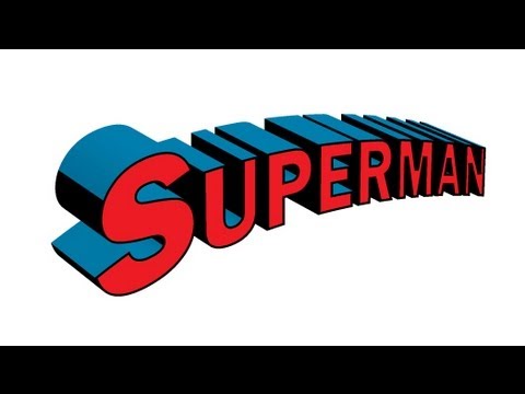 How to create Superman text Tutorial using Illustrator - YouTube