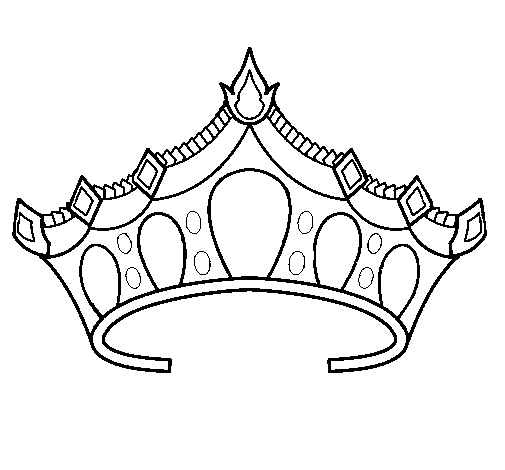 Coloring page Tiara to color online - Coloringcrew. - ClipArt Best ...
