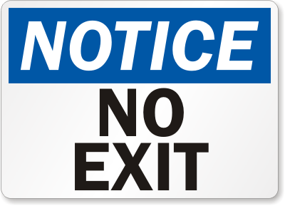 No Exit Signs, Exit Entrance Signs, SKU: S- - ClipArt Best ...