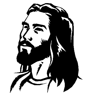 Jesus On The Cross In Black And White - ClipArt Best