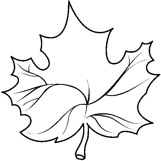 clipart leaf black and white - photo #12