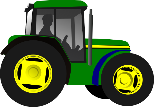 Tractor clip art - vector clip art online, royalty free & public ...