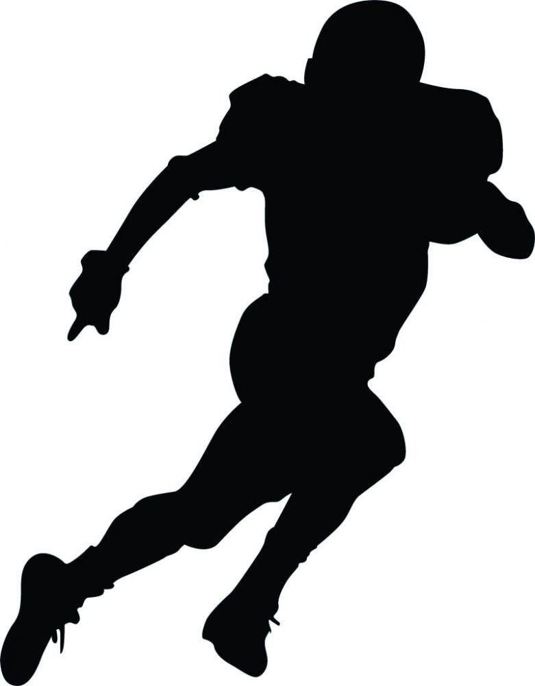 clipart football players silhouette - photo #5