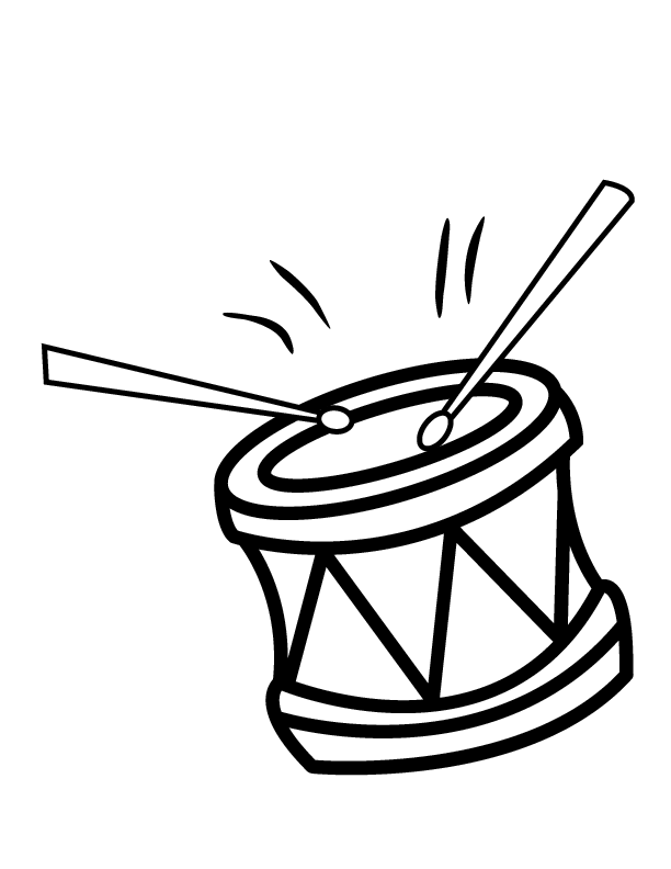 drum Colouring Pages (page 2)