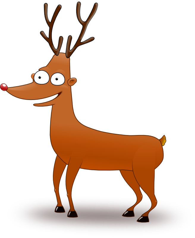 Clipart - reindeer with big eyes