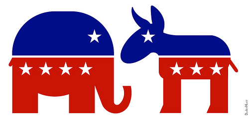 Republican Elephant & Democratic Donkey - Icons | Flickr - Photo ...
