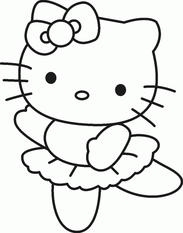 Print Hello Kitty Ballerina Coloring Page Or Download Hello Kitty ...