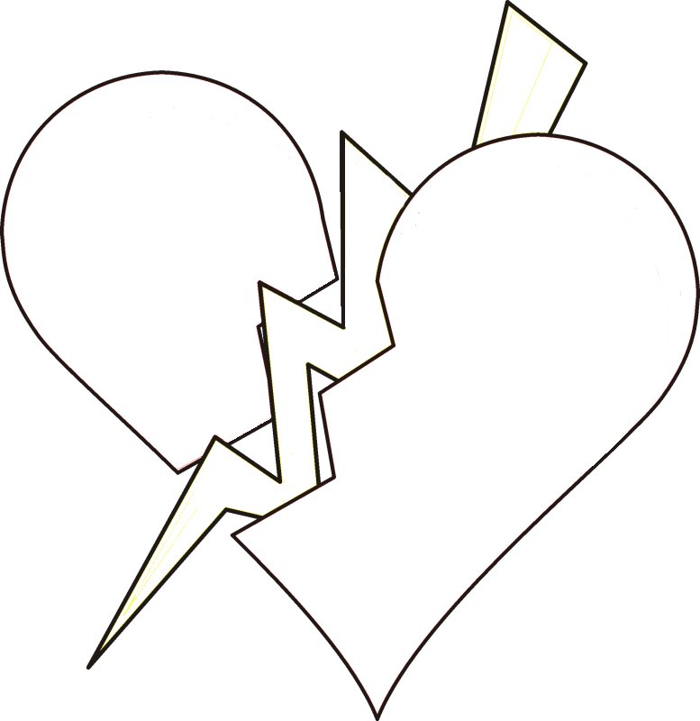 Broken Heart Coloring Pages | Coloring Pages For Child | Kids ...