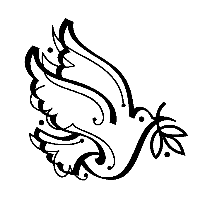 Peace Dove Coloring Pages | Mewarnai