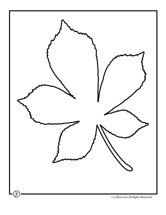 Chestnut Tree Leaf Pattern - Woo! Jr. Kids Activities