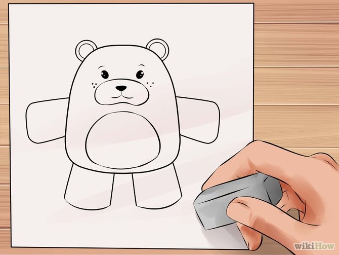 4 Cara untuk Menggambar Beruang Teddy - wikiHow