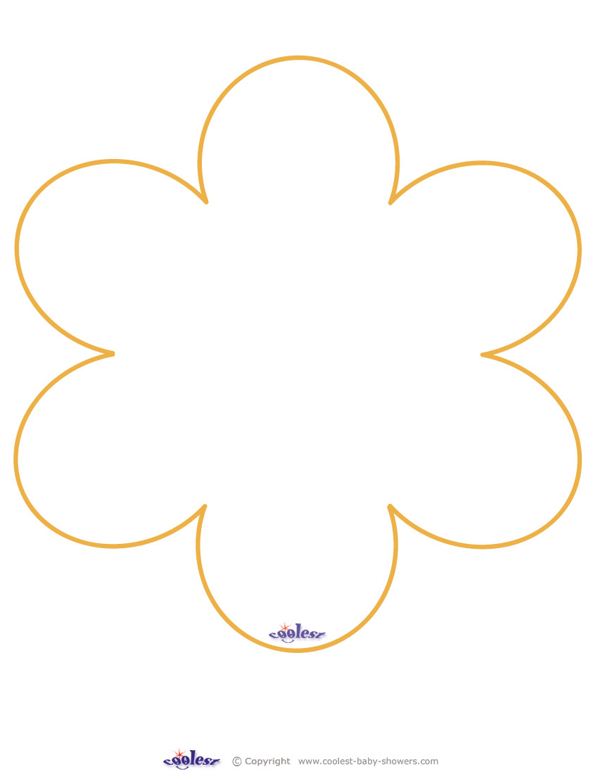 Flower Template To Colour Cliparts co