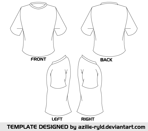 Blank Tshirt Template Vector Front and Back, Vectors - 365PSD.com