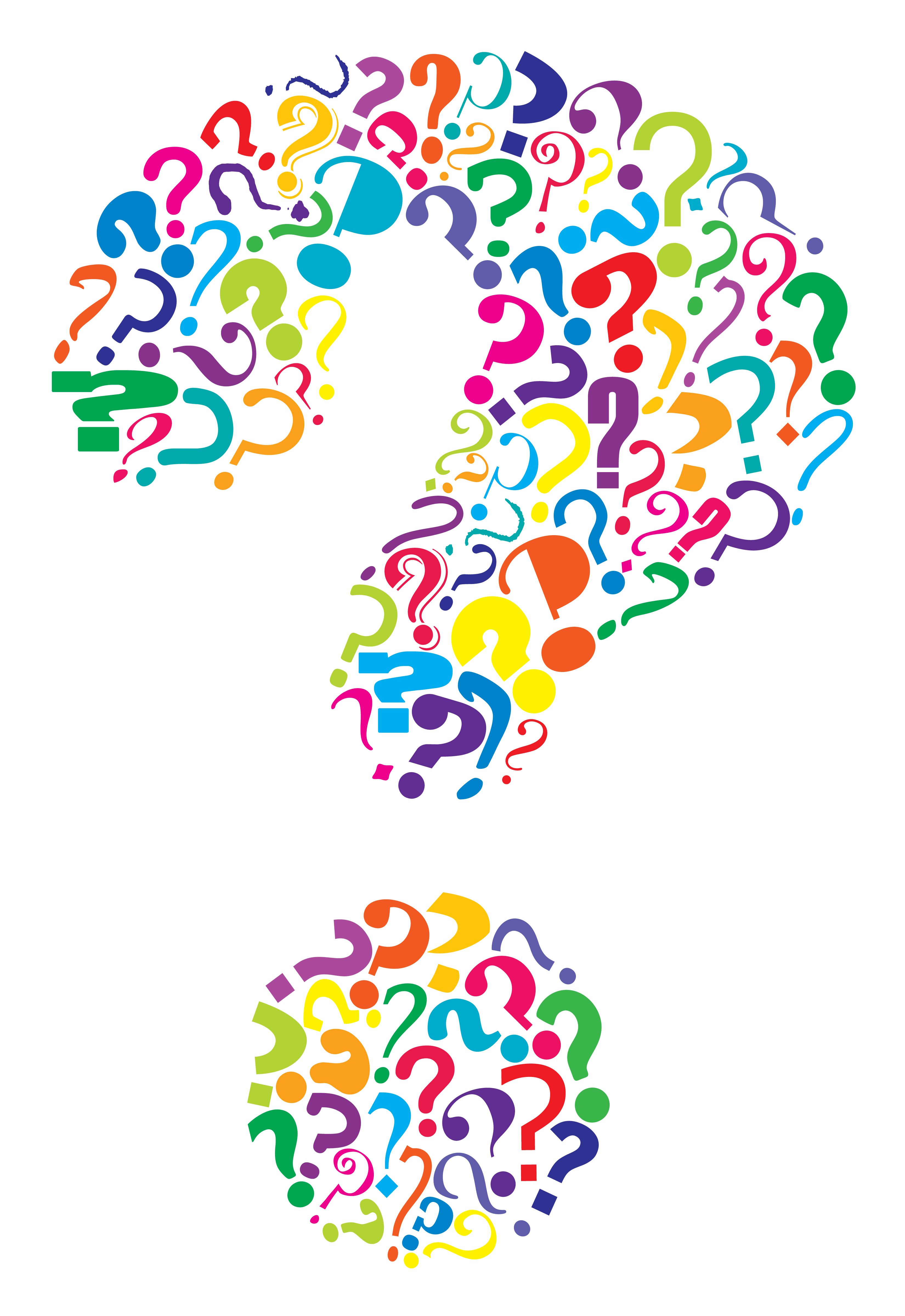 Colorful Question Marks Clipart - Gallery
