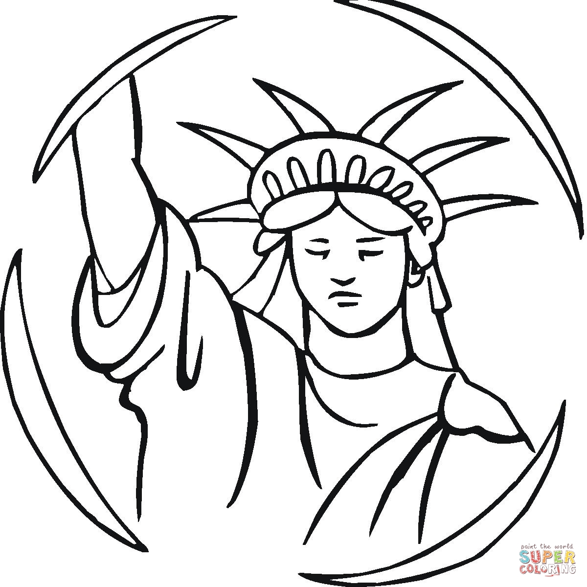 Statue Of Liberty Coloring page | Free Printable Coloring Pages