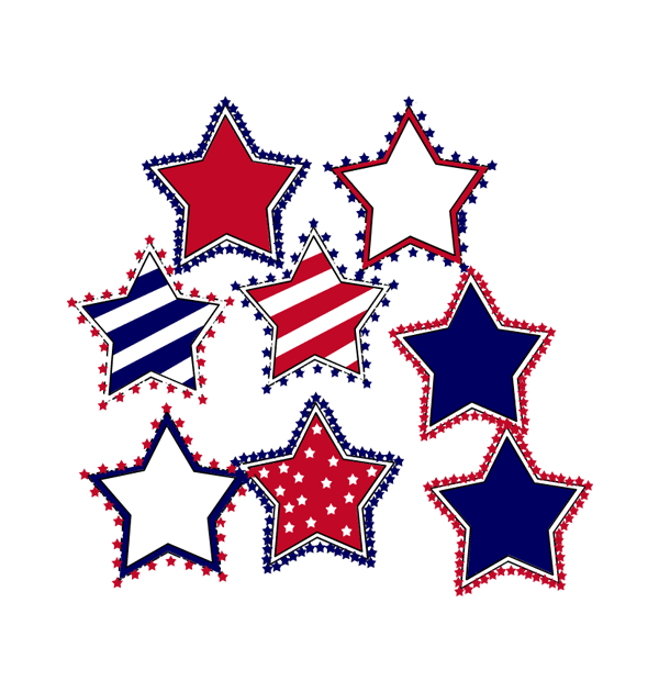 clip art patriot day stars