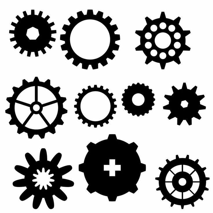 More gears | Stencil | Pinterest