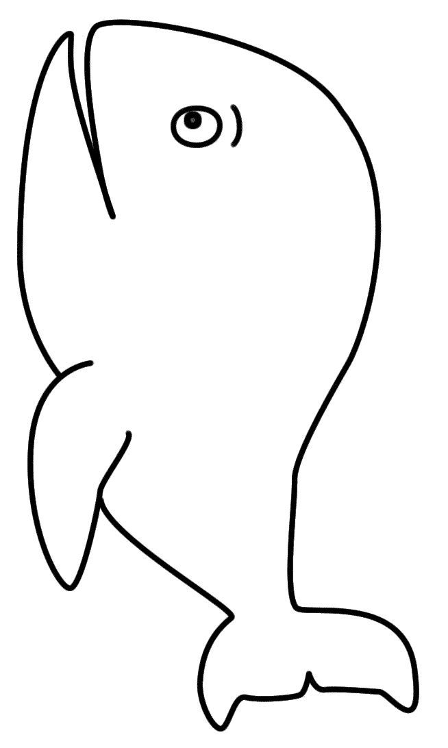 Whale - Coloring Page (