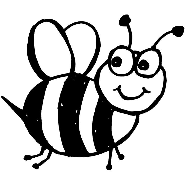 Cute Bee Coloring Pages - Animal Coloring Coloring Pages : Pin ...