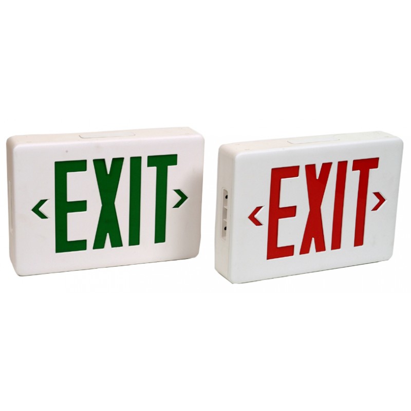 LED EXIT SIGN + BATTERY BACKUP - Emergency Exit Signs - Electric Signs