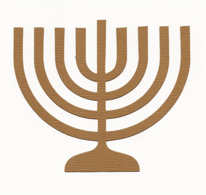 Die Cut: Hanukkah Menorah, Set of 2