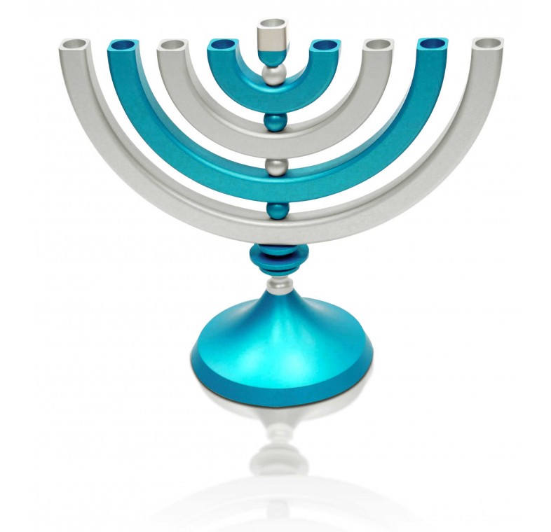 Kinetic Hanukkah Candlesticks Menorah | NadavArt