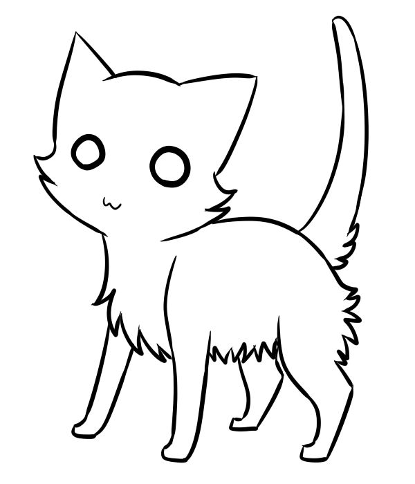 Cat Line Art - Cliparts.co