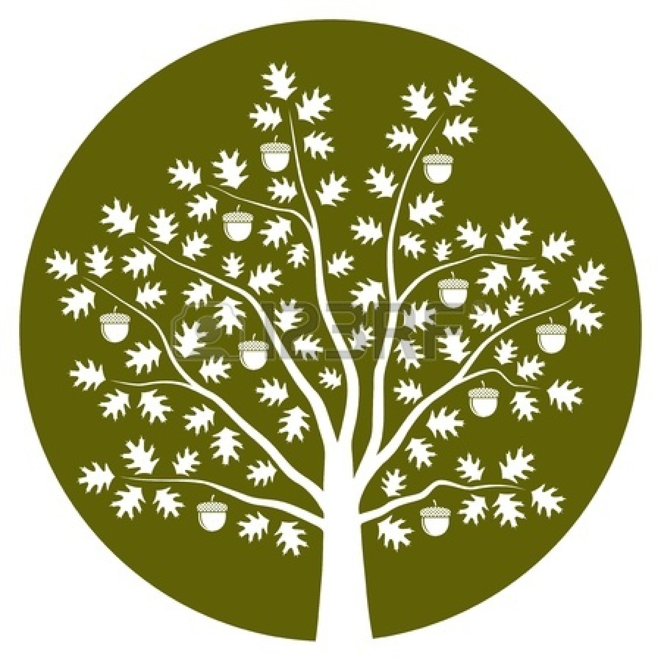 Oak Tree Silhouette Logo | Clipart Panda - Free Clipart Images