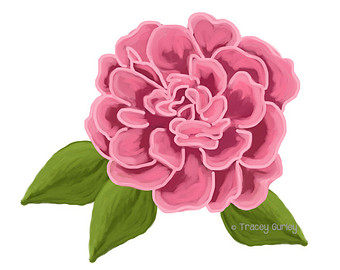 Popular items for pink rose clipart on Etsy