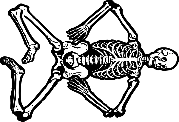 Skeleton clip art - vector clip art online, royalty free & public ...