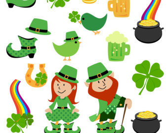 Popular items for patricks day clipart on Etsy
