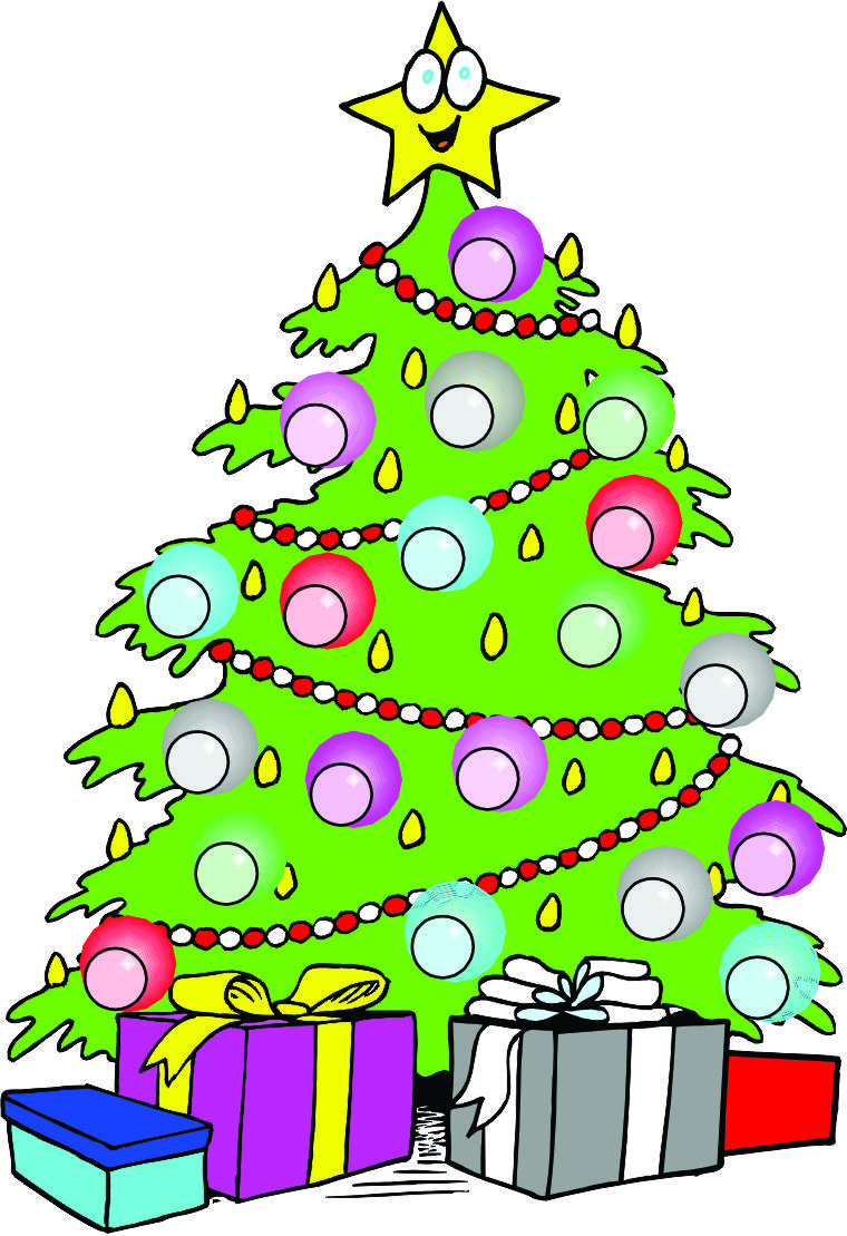 Cartoon Christmas Tree With Presents Images & Pictures - Becuo