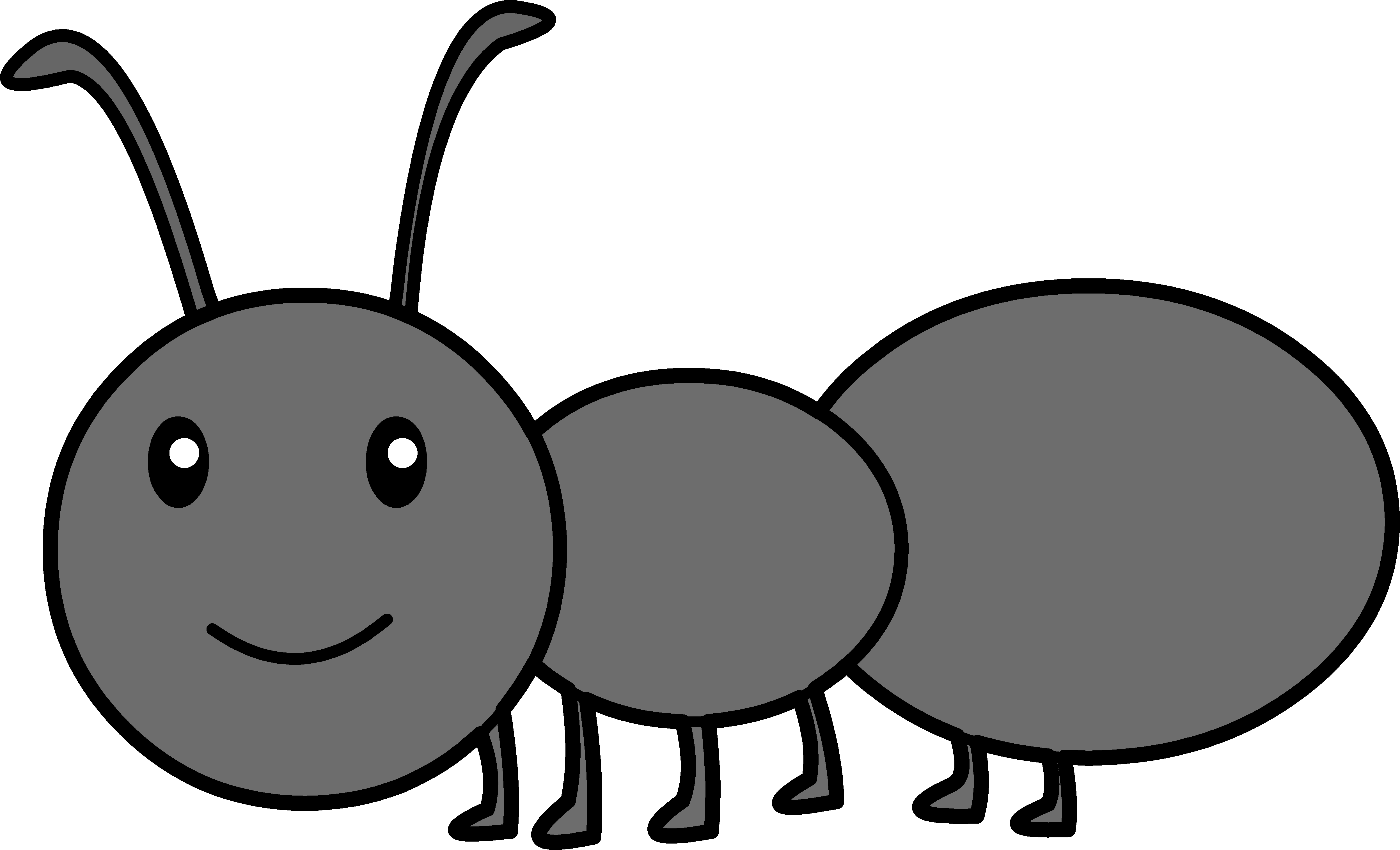 Cute Black Ant Clipart - Free Clip Art