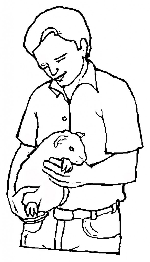 Downloadable Guinea Pig Animals Coloring Pages - deColoring