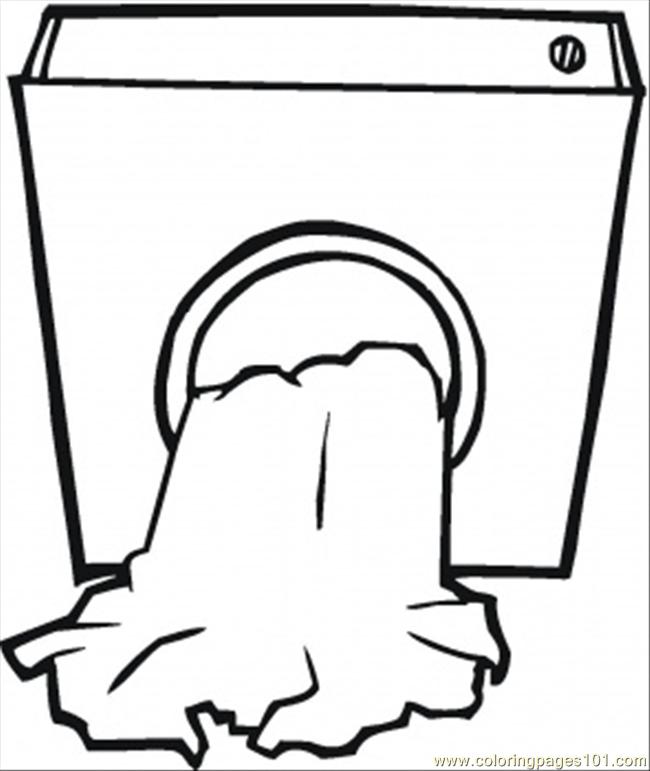 Coloring Pages Dirty Clothes (Technology > Home Appliances) - free ...