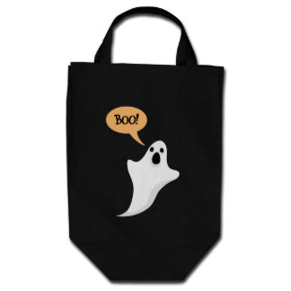 Ghost Saying Boo Bags, Messenger Bags, Tote Bags, Laptop Bags & More