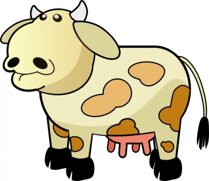 Color Cow clip art Vector clip art - Free vector for free download